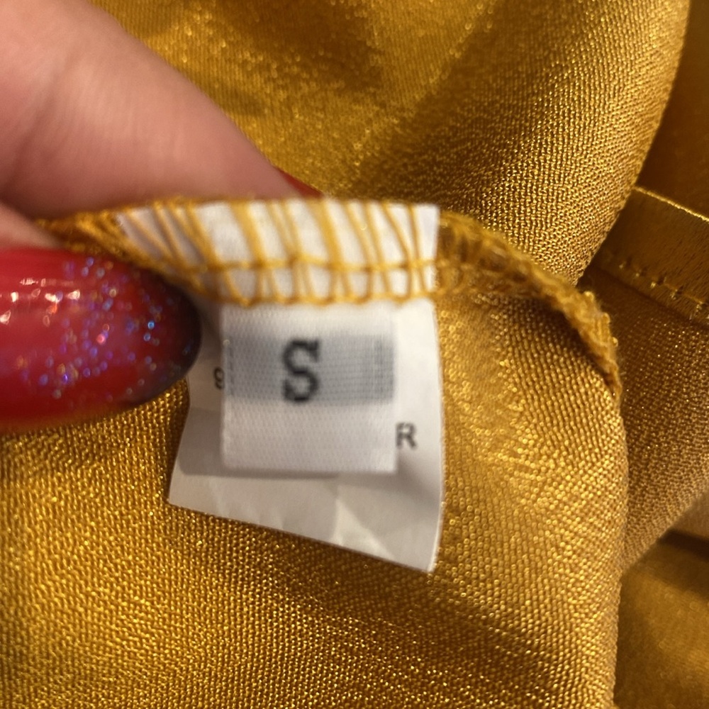 Women’s Gold One Shoulder Maxi Dress, Size Small, EUC - Picture 10 of 11